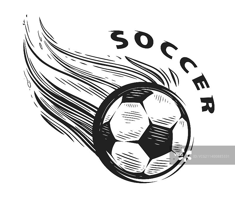 飞行火焰足球体育标志隔离元素图片素材