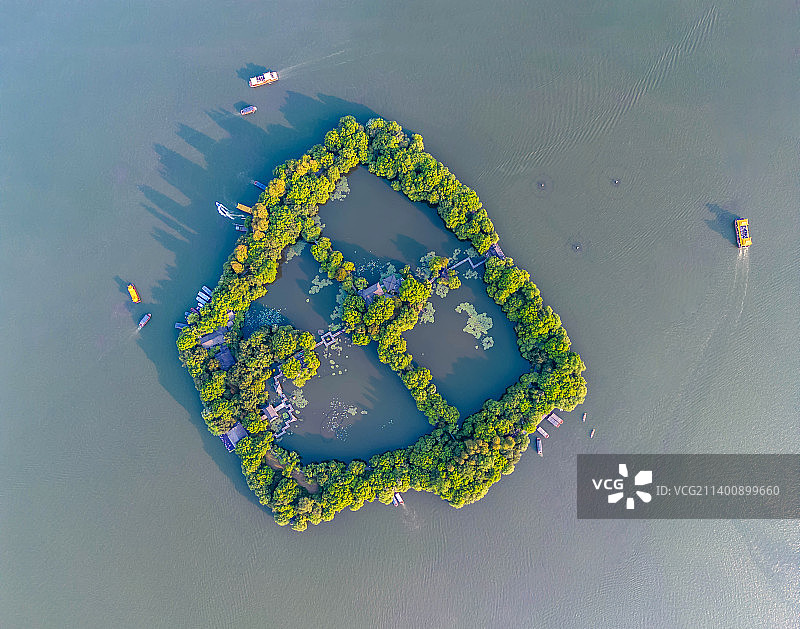 杭州西湖小瀛洲图片素材