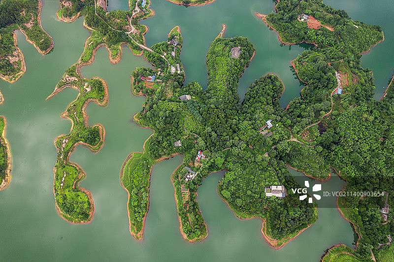 四川眉山仁寿县黑龙滩水库图片素材