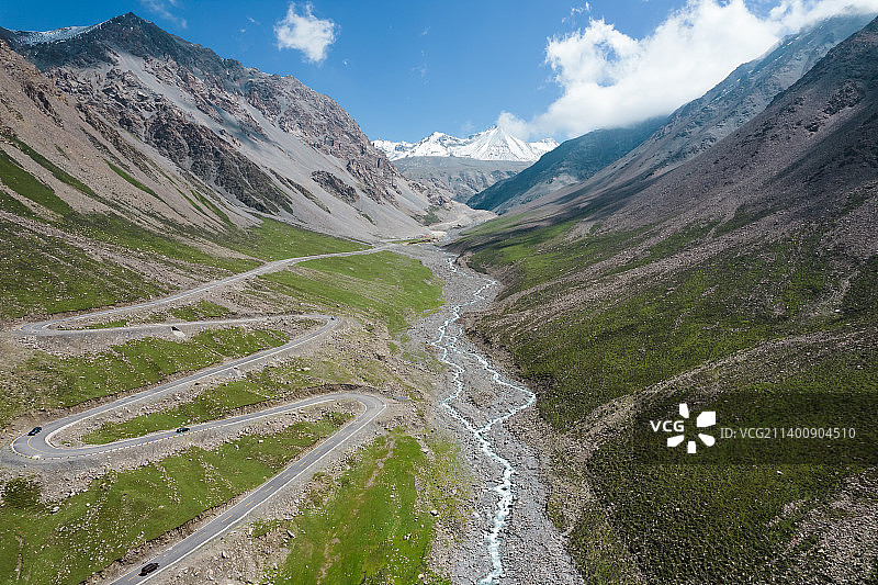 青海门源岗什卡雪山图片素材