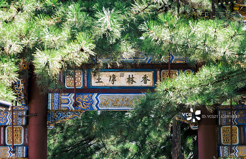 北京门头沟区潭柘寺景区风光图片素材