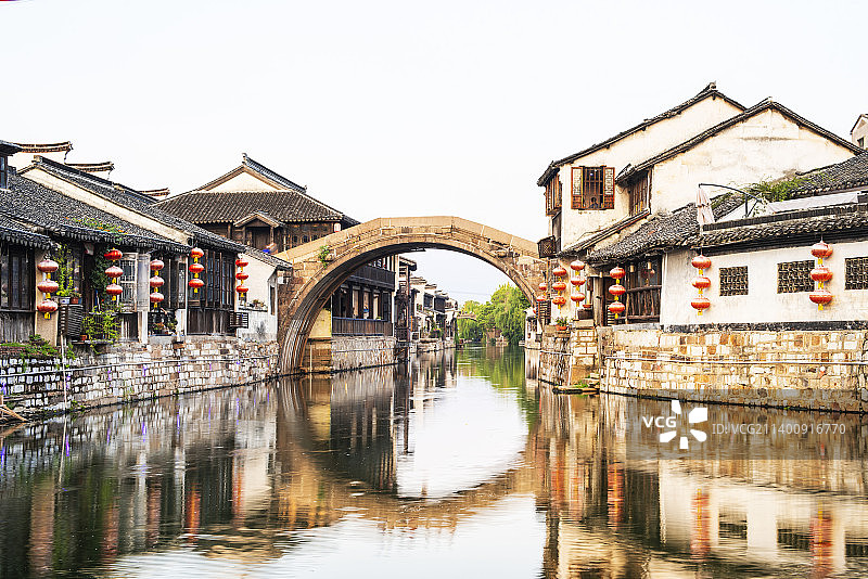 南浔古镇通津桥 浙江湖州南浔古镇 南浔古镇 江南古镇 江南民居 江南水乡 小桥流水人家图片素材