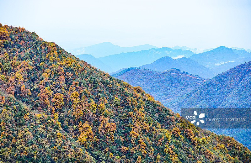 光雾山秋色图片素材