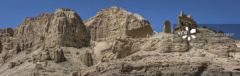中国西藏阿里札达县的托林寺遗址图片素材