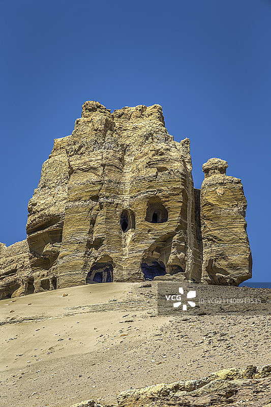 中国西藏阿里札达县的托林寺遗址图片素材