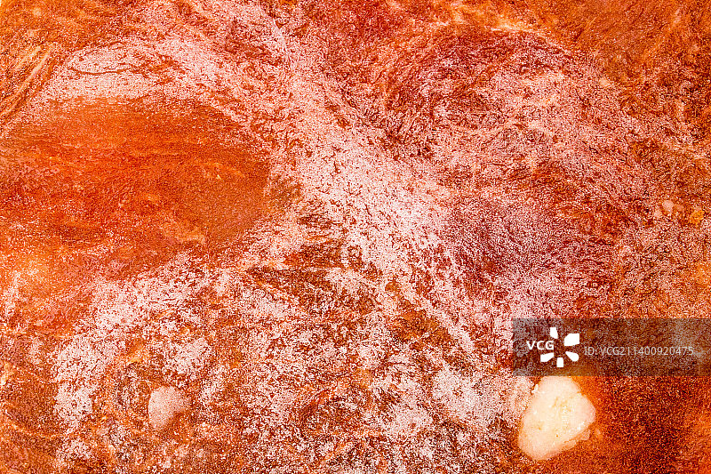 微距镜头下在色泽诱人的冷鲜肉食材图片素材