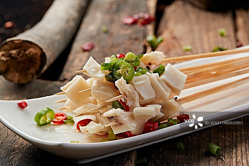 成都串串牛板筋肚仁图片素材