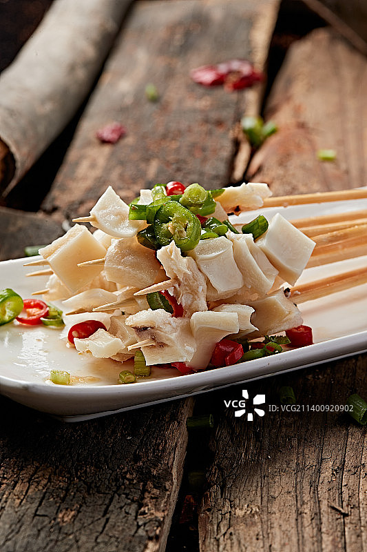 成都串串牛板筋肚仁图片素材