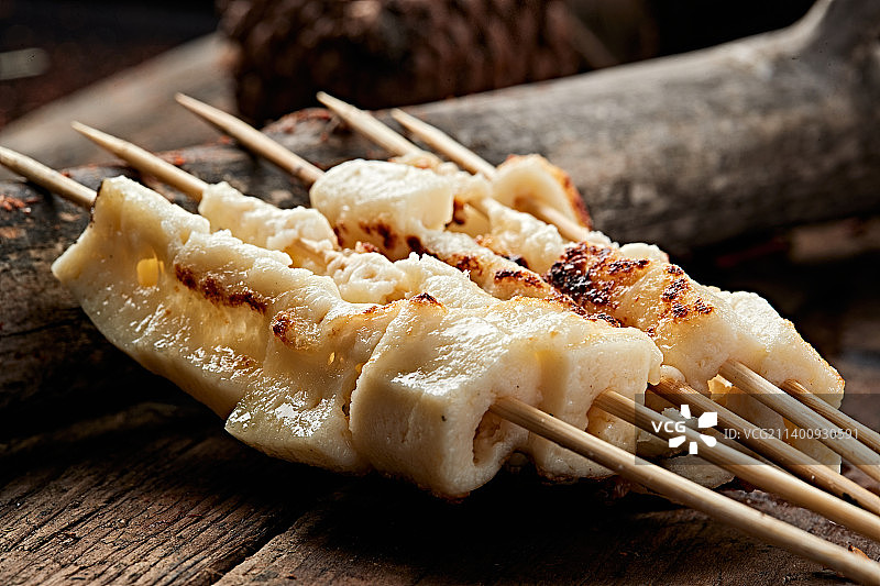 炭烤蒙族鲜奶豆腐图片素材