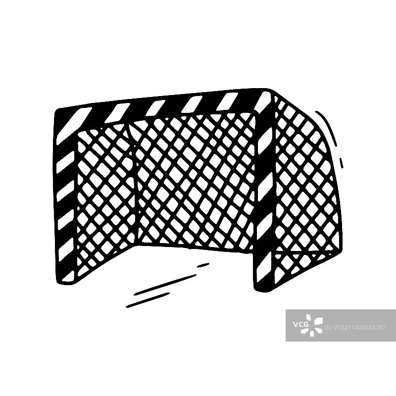 足球球门剪影图标图片素材