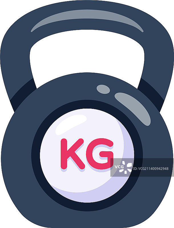 壶铃扁平风格创意设计图标图片素材