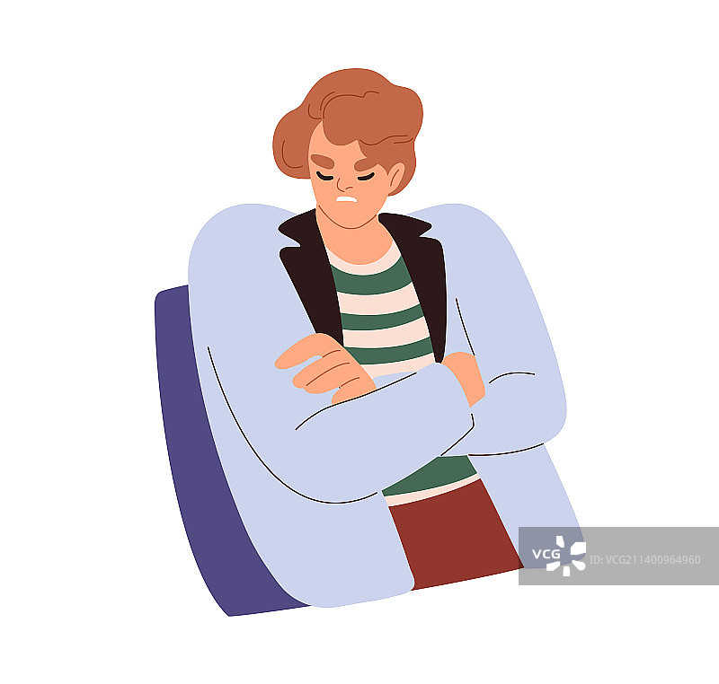 心情不好，不开心的沮丧的女人图片素材