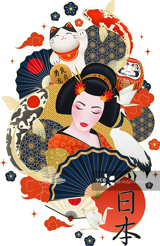 日本标志元素海报图片素材