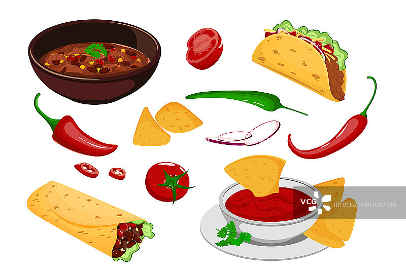 墨西哥美食套餐图片素材