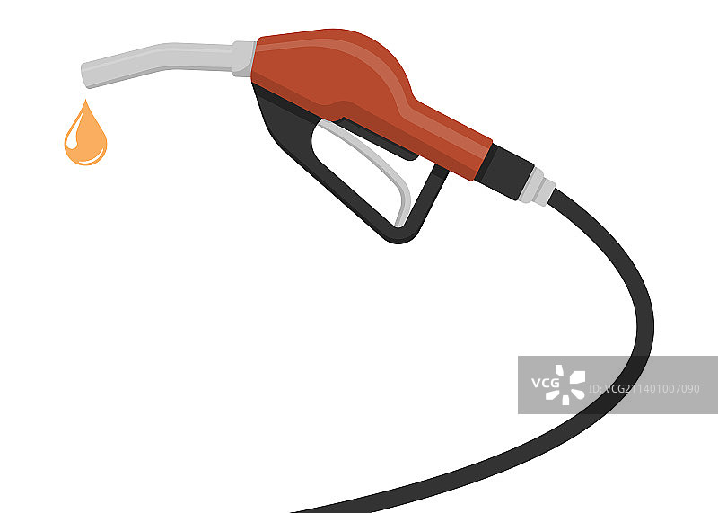 红色燃油泵喷嘴图片素材
