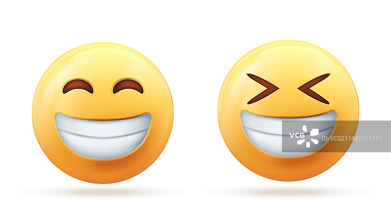 3D黄色笑脸表情符号图片素材