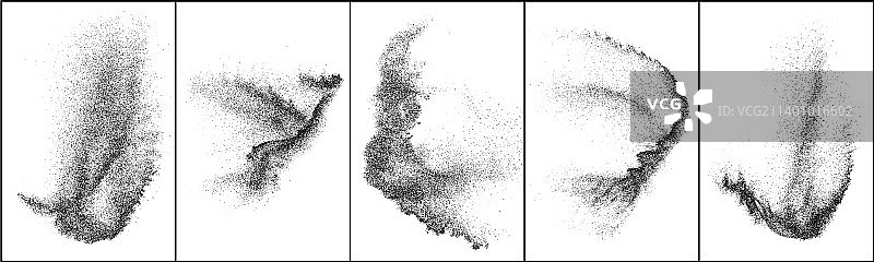 抽象黑色纹理合集图片素材
