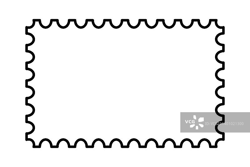 邮票空边框模板图片素材