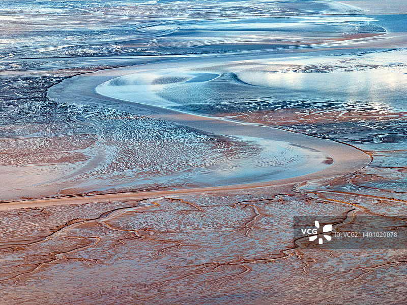 江苏省盐城市东台条子泥自然遗产地风景图片素材