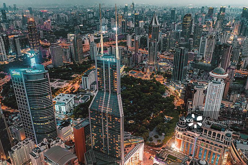 上海入夜图片素材