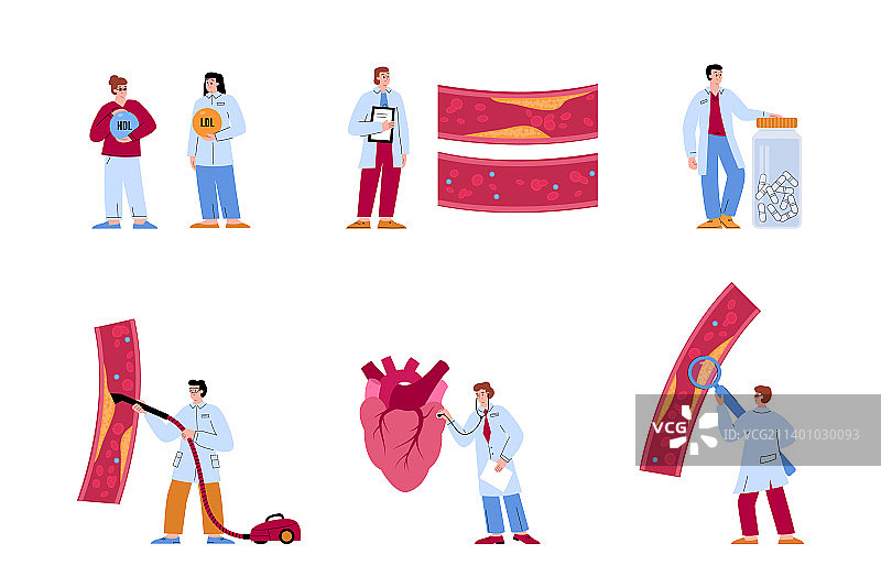 医生和心脏病专家检查心脏图片素材