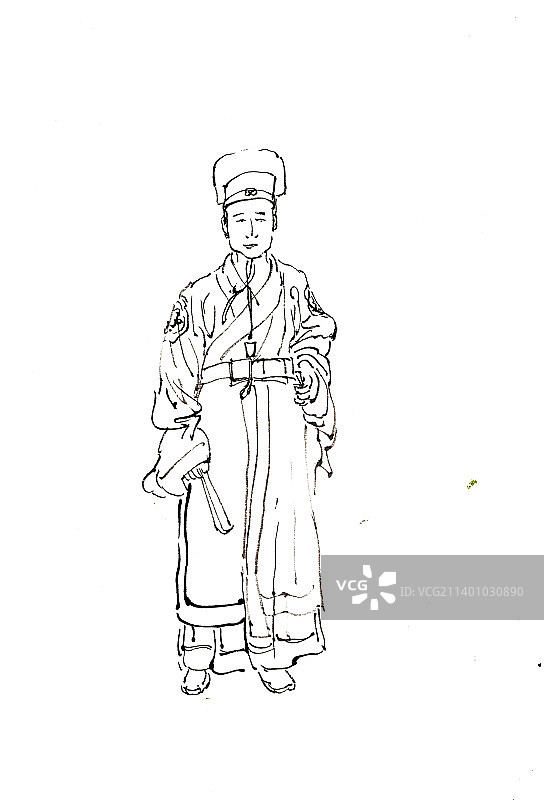 穿传统服饰的男子图片素材