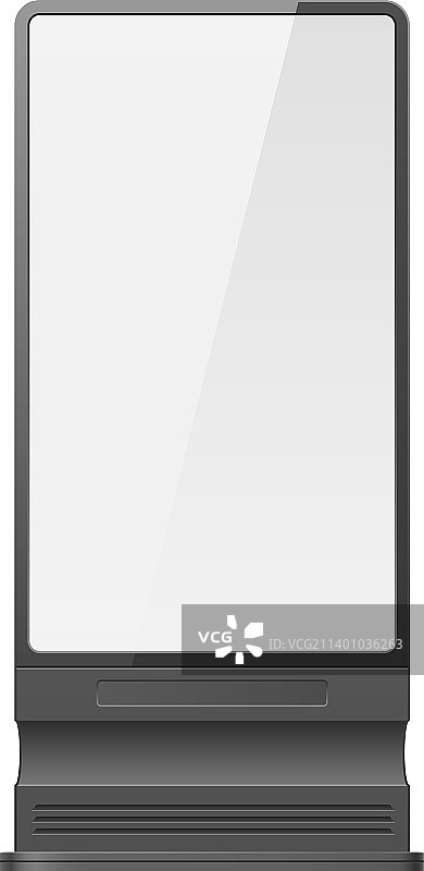 逼真的空白城市广告牌灯箱图片素材