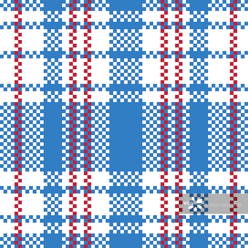 复古红白蓝香港经典格纹图片素材