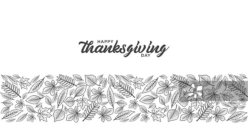 感恩节问候海报图片素材