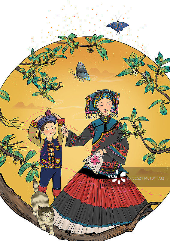 民俗插画图片素材