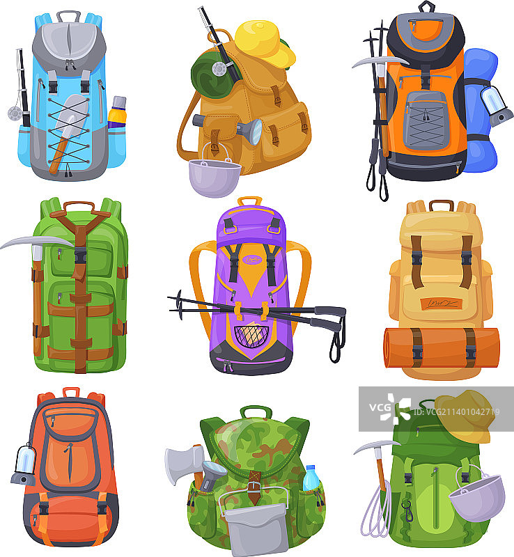 旅行者露营背包图片素材