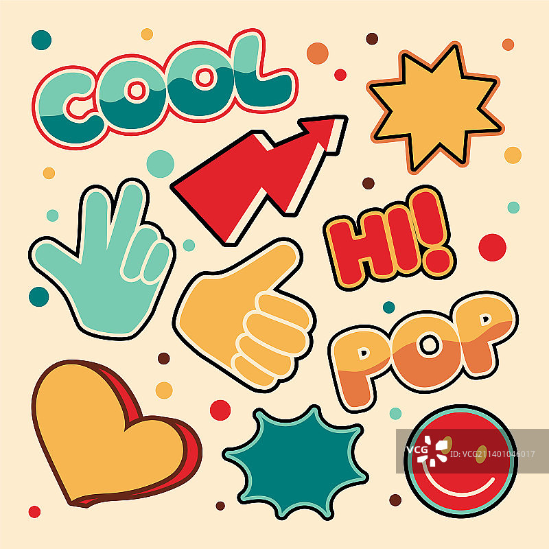 90年代复古波普拼贴banner图片素材