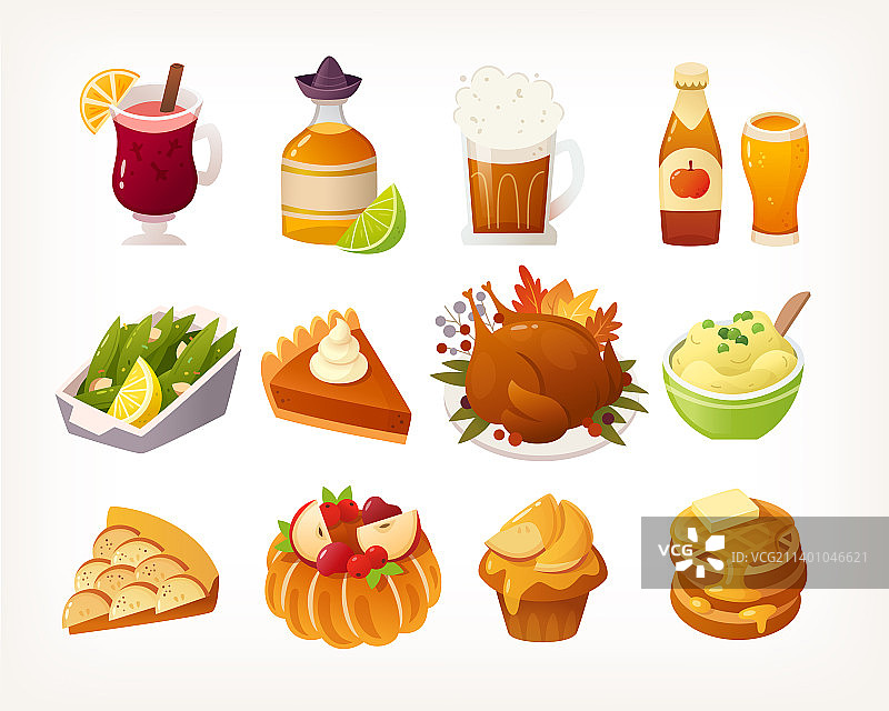 传统感恩节家庭合集图片素材