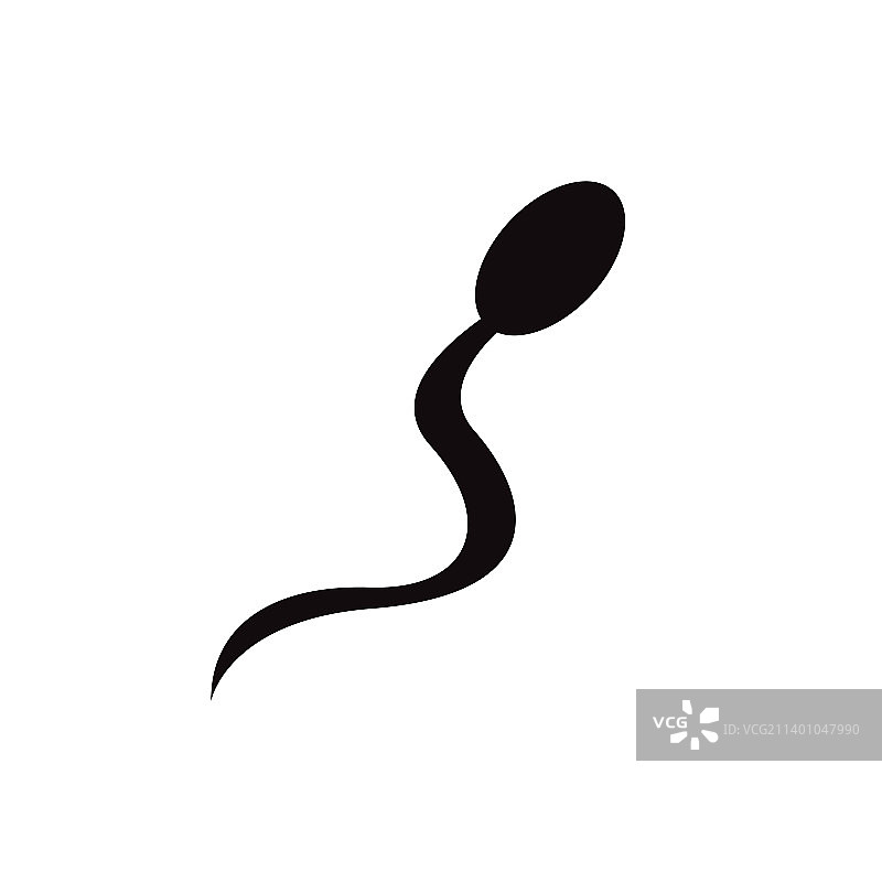 白色背景上的精子图标图片素材