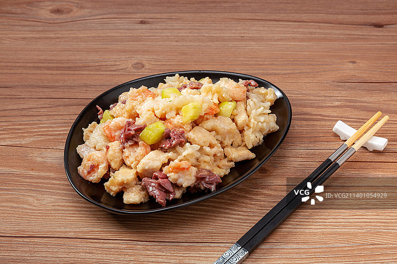 装盘的天津菜：全爆美食菜品图片素材