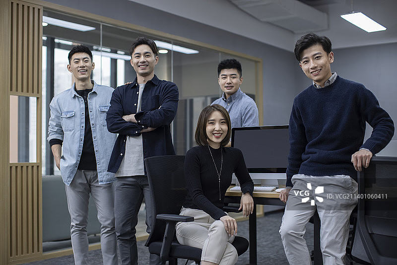 自信的商务团队图片素材