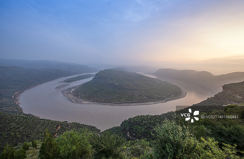 延川蛇曲乾坤湾图片素材