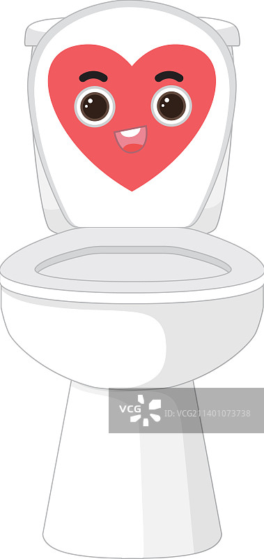 白色背景上的马桶图片素材