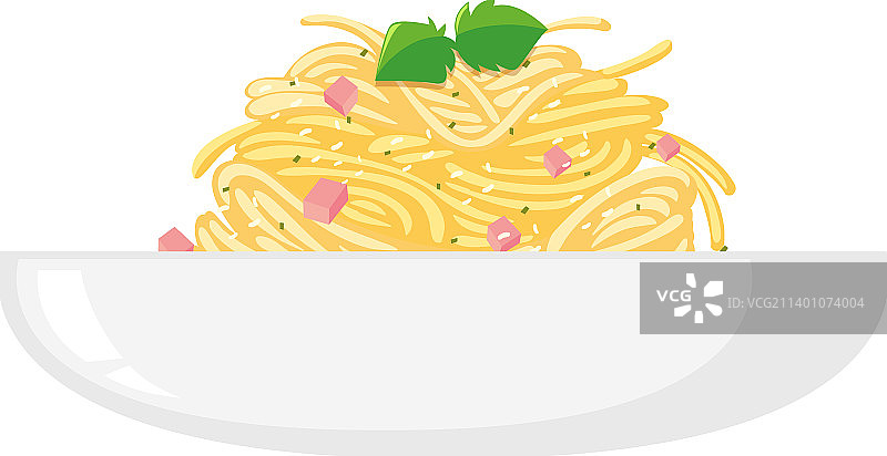 碗装卡邦尼意面图片素材