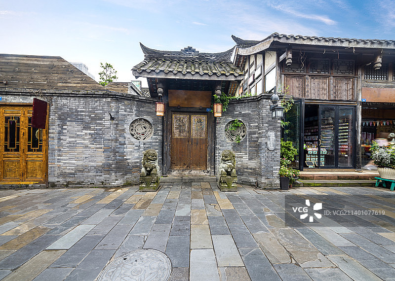 成都宽窄巷子图片素材