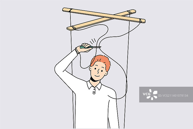 男人摆脱操控图片素材