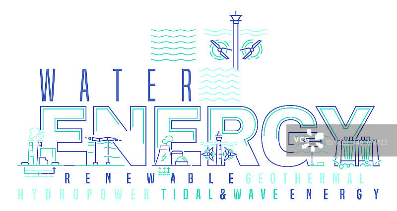 水能可再生能源图片素材