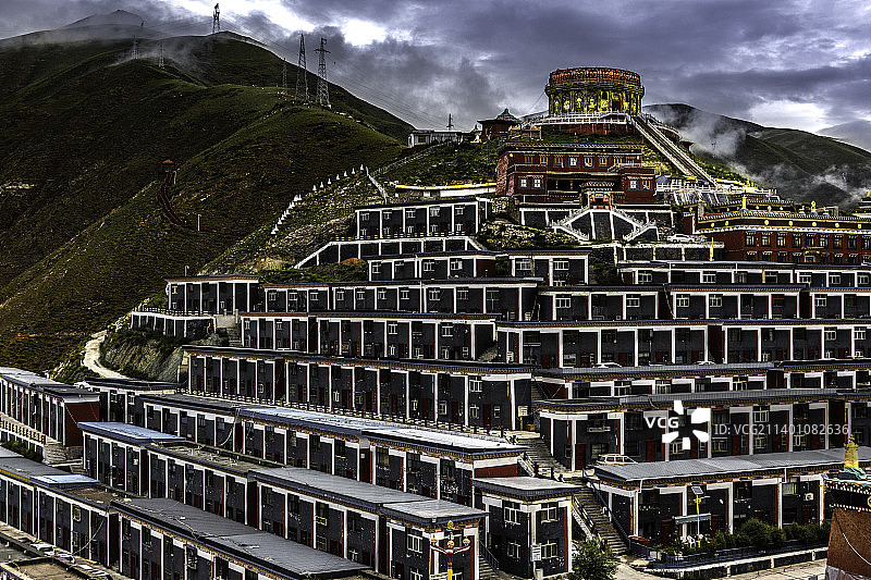 结古寺殿堂僧舍（青海省玉树县）图片素材