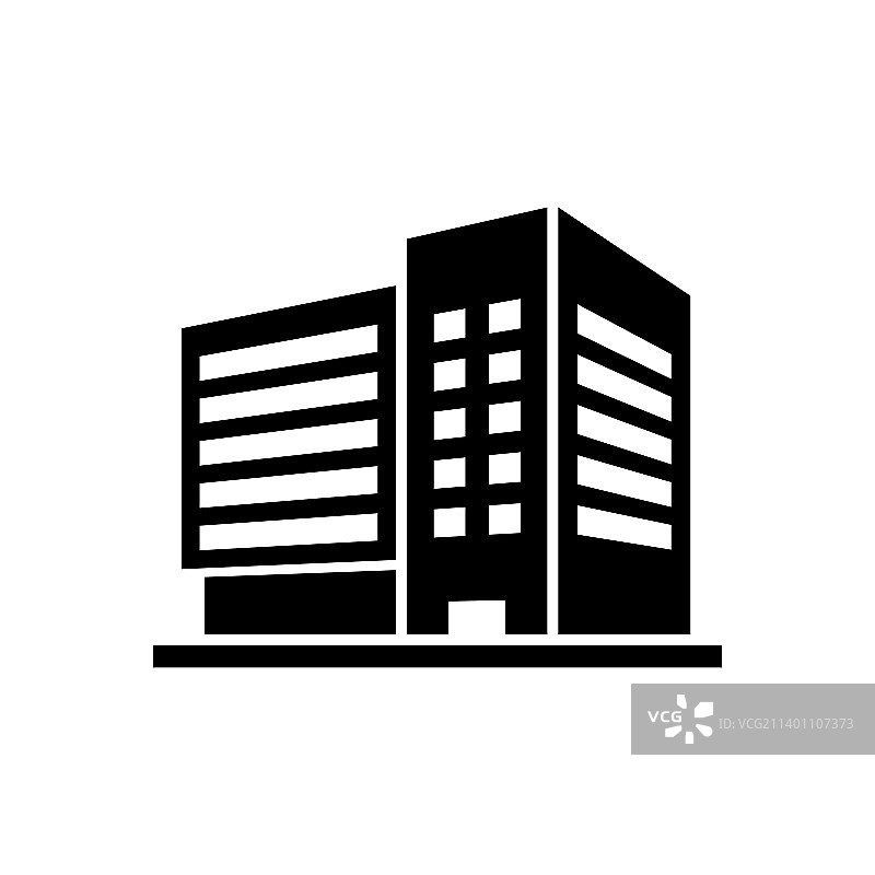 现代公寓楼glyph图标图片素材