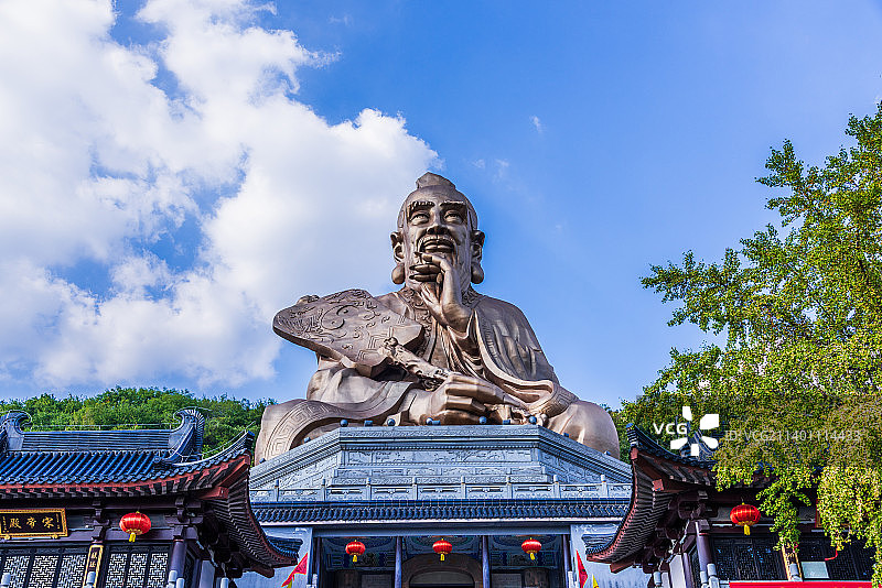 老子像，江苏句容图片素材
