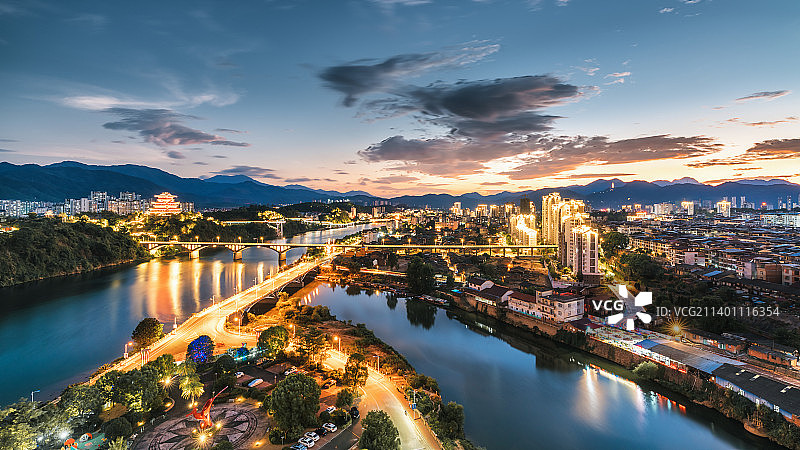 沙县夜景图片素材