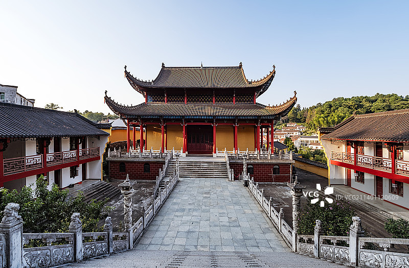 九华山月身宝殿图片素材