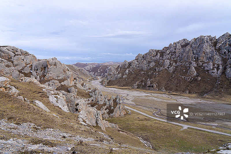 中国西北青海天峻县神湖之源图片素材