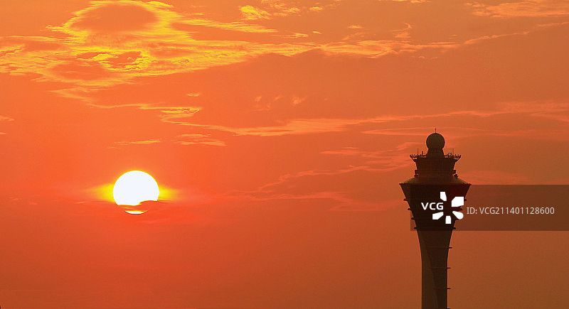 广州白云机场塔台图片素材