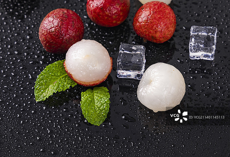 新鲜水果荔枝拍摄图片素材